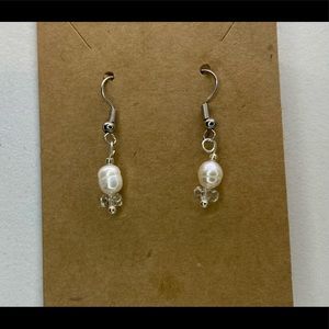 Saltwater Pearl and Swarovski Crystal Earrings